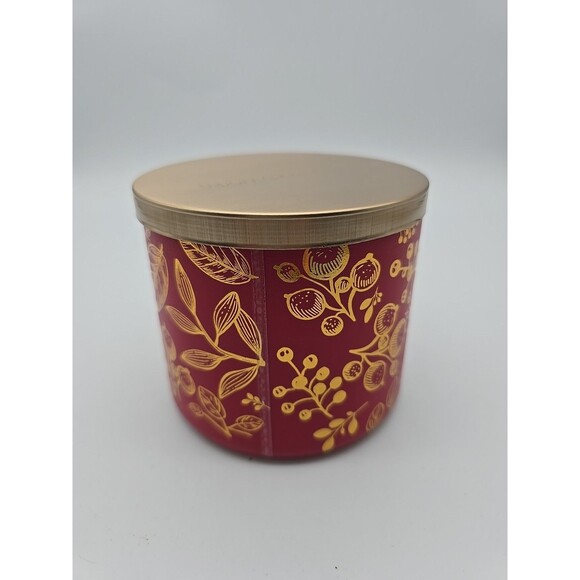 Bath & Body Works 3-Wick Scented Candle in Frosted Cranberry 14.5 oz - Picture 3 of 10